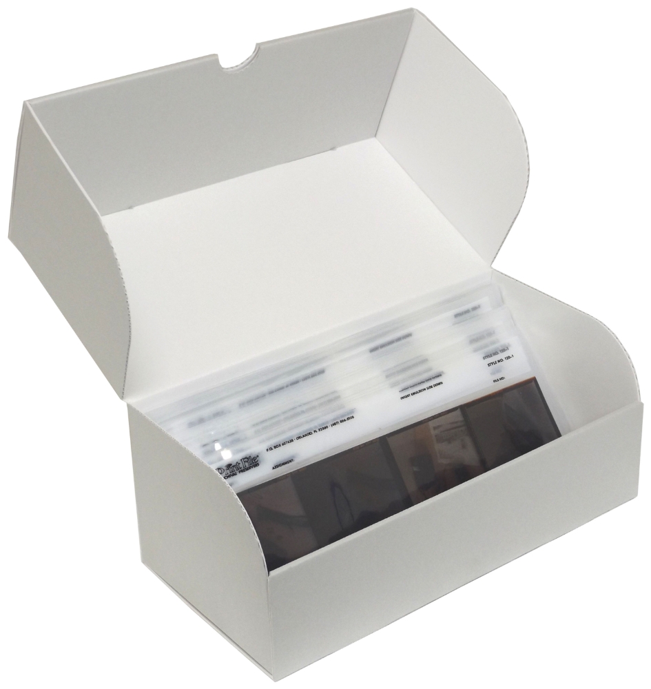 Archival, acidfree storage boxes for 120 film negatives