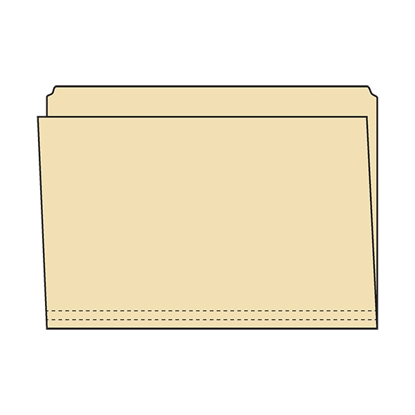Manuscript folders made from acid-free perma/dur stock for protection