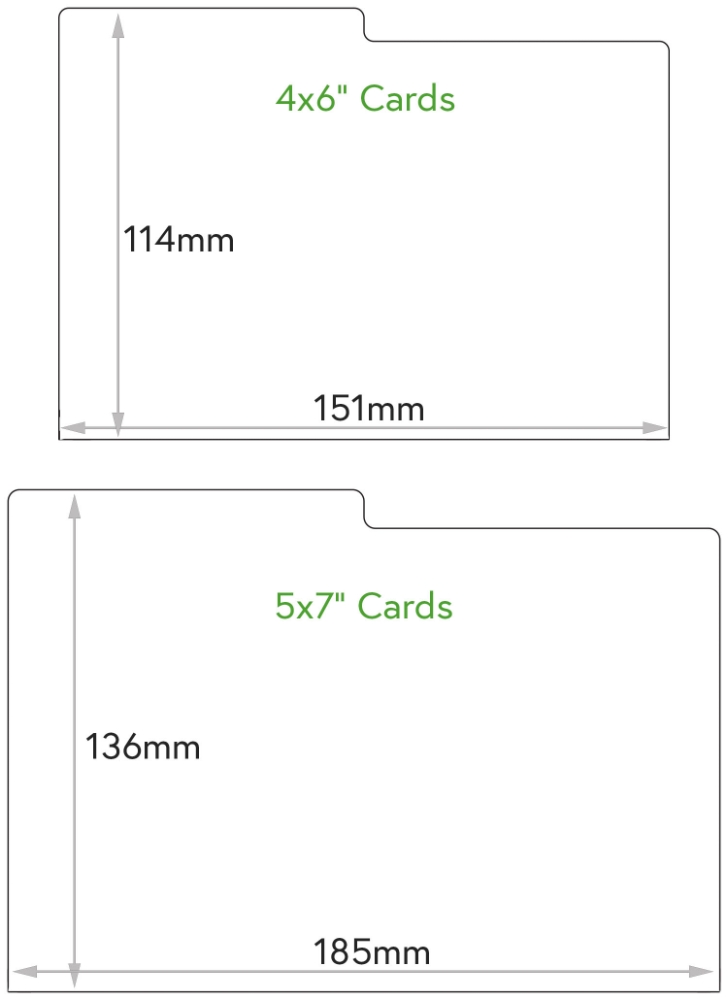 Archival acid free photograph index cards Preservation Equipment Ltd