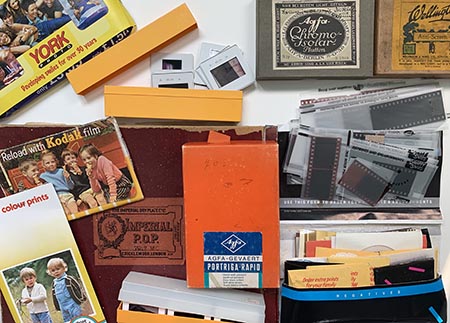 old photo boxes
