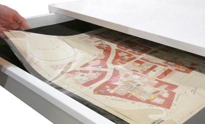 fully opening drawer